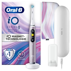 Oral-B iO 9 Special Edition Elektrische Zahnbürste, Lade-Reiseetui, rose quartz