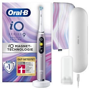 Oral-B iO 9 Special Edition Elektrische Zahnbürste, Lade-Reiseetui, rose quartz 