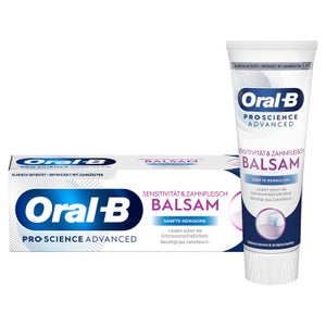 Oral-B PRO-SCIENCE ADVANCED Sensitivität und Zahnfleischbalsam Sanfte Reinigung Zahncreme 75ml