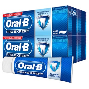 Oral-B Pro-Expert Professional Protection Toothpaste 4x125ml, Shipped In Recycled Carton