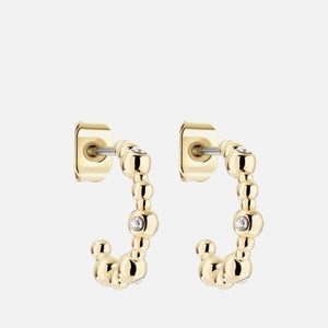 Ted Baker Women's Belsini: Crystal Small Hoop Earring - Gold Tone/Clear Crystal