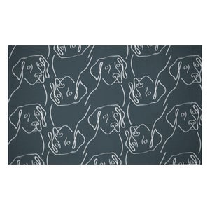 Decorsome Abstract Dog Pattern Woven Rug