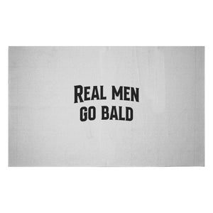 Real Men Go Bald Woven Rug