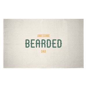 Awesome Bearded Dad Woven Rug