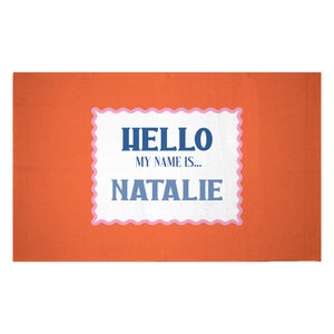 Hello, My Name Is Natalie Woven Rug
