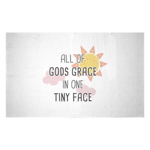 Decorsome All Of Gods Grace In One Tiny Face Woven Rug