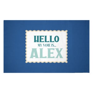 Hello, My Name Is Alex Woven Rug