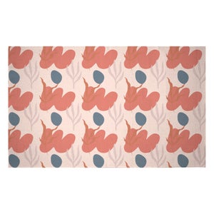 Decorsome Small Abstract Leaves Woven Rug