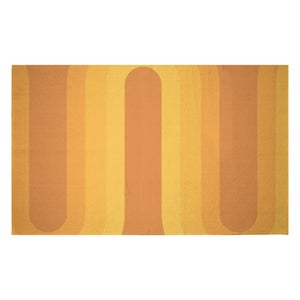 Decorsome Yellow Groove Woven Rug
