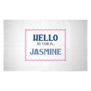 Hello My Name Is Jasmine Woven Rug