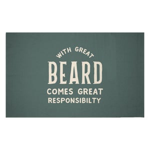 Decorsome With Great Beard Comes Great Responsibility Woven Rug