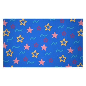 Stars And Squiggles Woven Rug