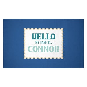 Hello, My Name Is Connor Woven Rug