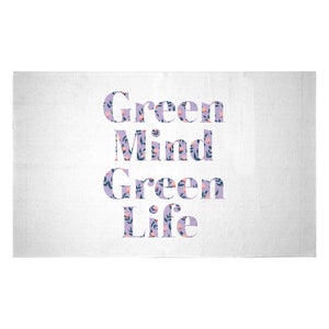 Green Mind Green Life Woven Rug
