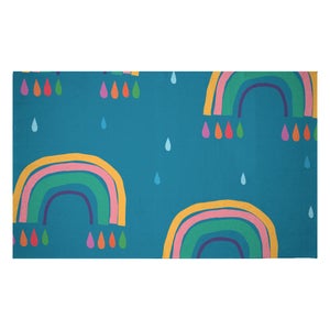 Rainbows & Rain Woven Rug