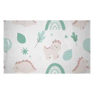 Decorsome Dusty Pink Dino Woven Rug