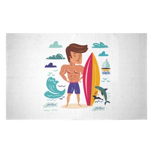 Decorsome Surfer Boy Woven Rug