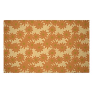 Decorsome Fuzzy Flowers Woven Rug