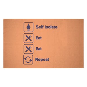 Decorsome Ladies Self Isolate Eat Eat Repeat Woven Rug