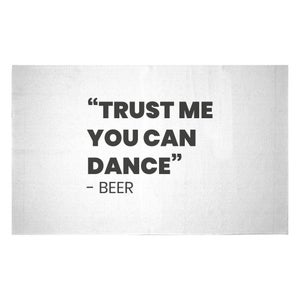 Decorsome Trust Me You Can Dance - Beer Woven Rug