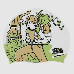 Junior Star Wars Slogan Print Cap Yoda White