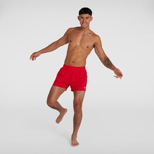 Pantalones cortos de natación ajustados de 33 cm para hombre, rojo