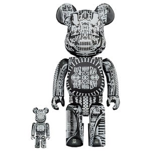 Medicom Bearbrick 400% H.R. Giger Black Figure