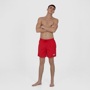 Bañador corto Essentials de 41 cm para hombre, Rojo