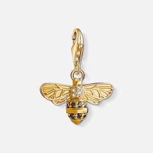 THOMAS SABO Women's Charm Pendant Bee - Yellow Gold-Coloured