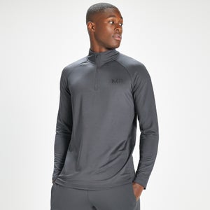 MP Men's Linear Line Graphic Essentials Training 1/4 Zip - Gun Metal