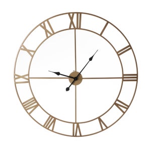 Wall Clock - Gold - 80cm