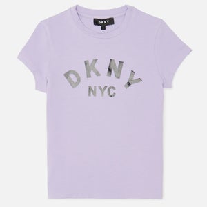 DKNY Girls' Short Sleeve Tee-Shirt - Lilac