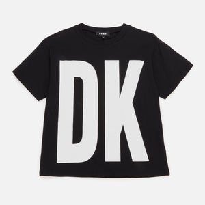 DKNY Girls' Short Sleeve T-Shirt - Black