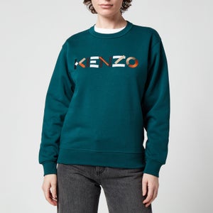 KENZO Women's Logo Classic Sweatshirt - Duck Blue