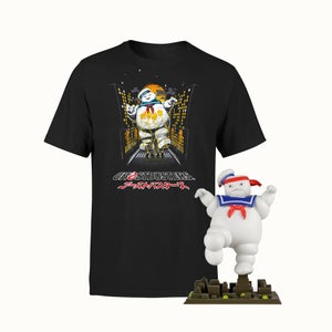 Ghostbuster Stay Puft Marshmallow Collectible And T-Shirt Bundle