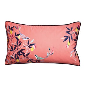 Sara Miller Bird Cushion - Coral - 30x50cm