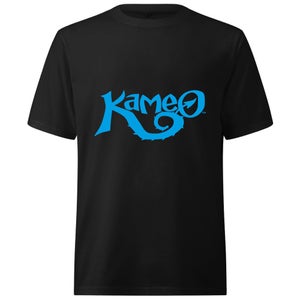 Rare Embroidered Kameo Logo - Oversized Heavyweight T-Shirt - Black