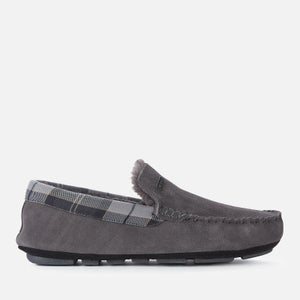 Barbour Men's Monty Suede Mocassin Slippers - Dark Grey