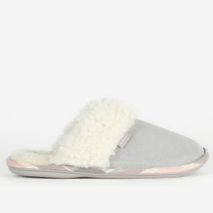 Barbour Women's Lydia Suede Mule Slippers - Grey
