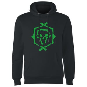 Rare Embroidered Sea Of Thieves Logo Hoodie - Black