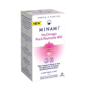 MINAMI® MyOmega Pre&Postnatal 400mg - 60 Softgels