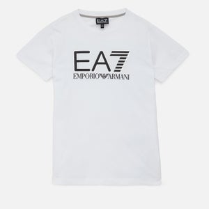 Emporio Armani EA7 Boys' French Terry Visbility T-Shirt - White