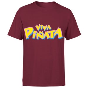 Rare Embroidered Viva PiÃ±ata Logo Unisex T-Shirt - Burgundy