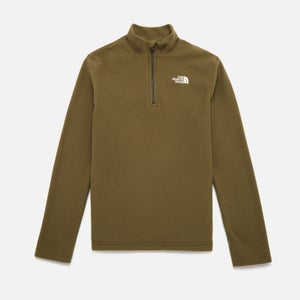 The North Face Boys' Youth Glacier Recycled 1/4 Zip Sweater - Khaki