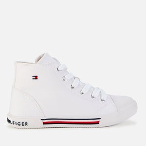 Tommy Hilfiger Unisex High Top Lace-Up Sneaker White White