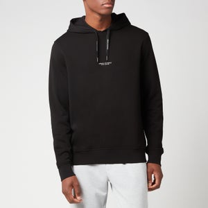 Armani Exchange Men's French Terry Pullover Hoodie - Black