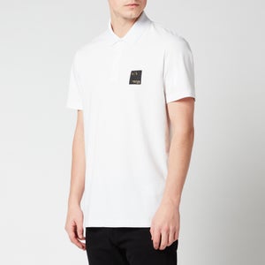 Armani Exchange Men's Patch Logo Polo Shirt - White