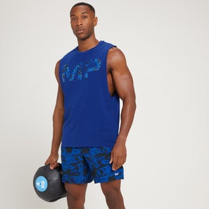 Camiseta sin mangas Adapt Drirelease con estampado de camuflaje para hombre de MP - Azul intenso