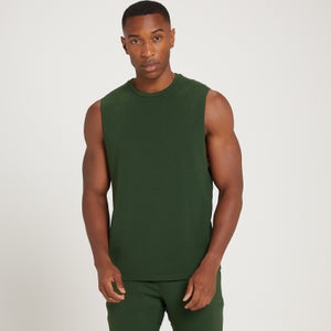 MP vīriešu sporta krekls ar pazeminātu rokas izgriezumu un apdruku “Adapt Grit” — Tumši zaļš