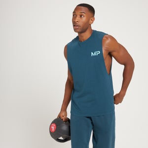 MP vīriešu sporta krekls ar pazeminātu rokas izgriezumu “Adapt Washed” — Pelēcīgi zils